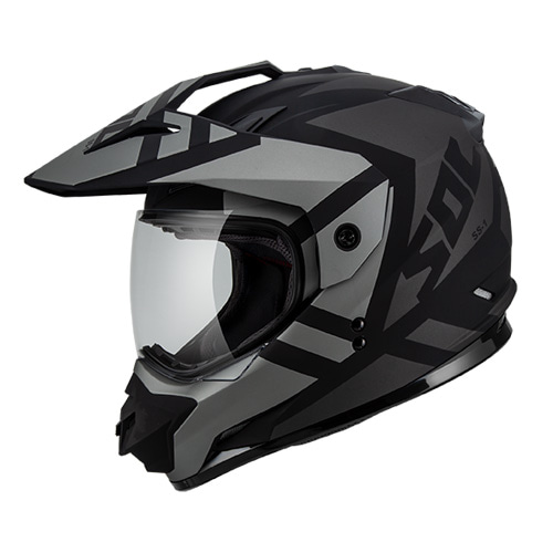 [SOL] SS-1 와일드 무광 블랙실버 온오프로드 듀얼 풀페이스 헬멧